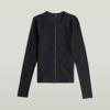 G-Star, D28727-D107 2 way slim rib r t l\s cardigan wmn, C742 salute
