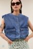 By-Bar Maggie Denim Sleeveless Gilet