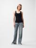Catwalk Junkie, 2402010001 Scoop neck rib singlet, 100 black