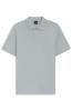 BOSS Slim- fit Polo met logo patch 50507803-084 Lichtgrijs