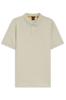 BOSS Polo Slim-fit met logopatch 50507803 Lichtbeige