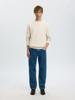 Selected Homme Trui met ronde hals 16092599 Ecru