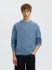 Selected Homme  Gebreide Trui met ronde hals 16098367 Blue Horizon