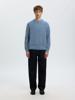 Selected Homme  Gebreide Trui met ronde hals 16098367 Blue Horizon