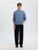 Selected Homme  Gebreide Trui met ronde hals 16098367 Blue Horizon