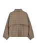 Catwalk Junkie, cape-jacket, ruit, bruin