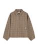 Catwalk Junkie, cape-jacket, ruit, bruin