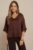 Studio Anneloes Madison satin top 13947 Chestnut