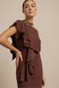 Studio Anneloes jurk Faya rood-bruin