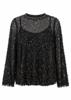 Freebird Top Taia Wv-Glitter-Pes-26-4