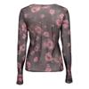Geisha, t-shirt mesh bloem, paars