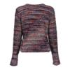 Geisha, vest harig streep, bordeaux/paars