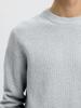 Selected Homme Dikkere Trui Bio--Katoen 16092599 Light Grey Melange