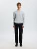 Selected Homme Dikkere Trui Bio--Katoen 16092599 Light Grey Melange