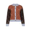 Geisha, vest argyl ruit, bruin/blauw