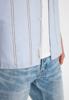 Butcher of Blue, blouse korte mouw streep, blauw