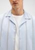 Butcher of Blue, blouse korte mouw streep, blauw