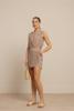 Studio Anneloes Hanne linen look wrap top 13858 Latte