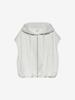 Catwalk Junkie, hooded mouwloze sweater, lichtgrijs melange