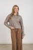 Nukus Blouse Bailey Check | Sand/Rose