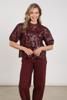 Nukus Top Nicole Flower PU | Cherry