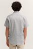 Bugatti Slim Fit Overhemd Korte Mouw Wit met Print 9450-18510E