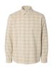 Selected Homme Geruit Overhemd 16098419 Beige
