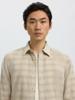 Selected Homme Geruit Overhemd 16098419 Beige