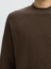 Selected Homme Wollen Trui 16101885 Bruin