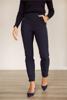 Studio Anneloes Anne bonded trousers 94819 6900 Dark Blue