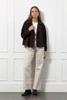 Studio Anneloes Cato bonded trenchcoat 13191 8700 espresso