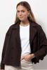 Studio Anneloes Cato bonded trenchcoat 13191 8700 espresso