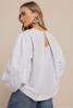 Studio Anneloes Florence stripe top 13583 Light Blue - Off-white