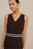 Studio Anneloes Tirza tape dress 13804 Espresso