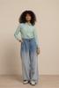 Studio Anneloes Bente dip dye denim trousers 13596 Light Jeans Blue