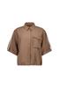 Studio Anneloes Nellie waffle blouse 13666 Latte