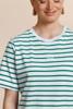 Studio Anneloes Stripe Studio Floor t-shirt 13778 Light Blue-Grass Green