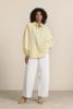 Studio Anneloes Yuki poplin stripe blouse 13889 Butter Yellow -Ecru