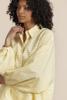 Studio Anneloes Yuki poplin stripe blouse 13889 Butter Yellow -Ecru
