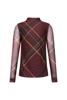 Studio Anneloes Rachel check mesh top 14133 Chestnut