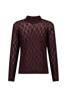 Studio Anneloes Reagan lace col top 14237 Espresso