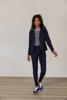 Studio Anneloes Bright bonded blazer  94811 6900 Dark Blue