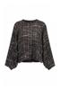 Studio Anneloes Kenza jacket 14279 Espresso-Black
