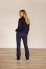Studio Anneloes Flair Bonded Trousers | Donkerblauw