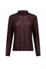 Studio Anneloes Reagan lace col top 14237 Espresso