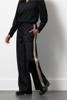 Studio Anneloes Iggy shiny bonded trousers 13425 Zwart