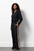 Studio Anneloes Iggy shiny bonded trousers 13425 Zwart