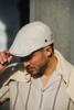 Tresantie Galgano Gemeleerde flatcap met visgraat TRHTKA166 Off-white