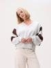 Catwalk Junkie, sweater V-hals, licht grijs melange