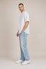 Kultivate, t-shirt met backprint Flower, lichtgrijs